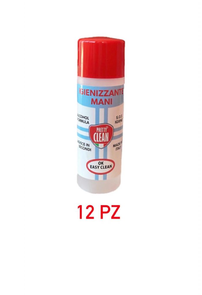 GEL IGIENIZZANTE PRETTY CLEAN MANI 120ML CONF. 12PZ